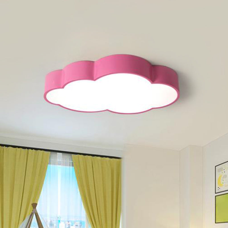 Acrylic Cloud Shade Flush Light Minimalist LED Flush Ceiling Light Fixture for Nursery