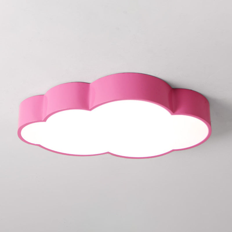 Lámpara de techo empotrada LED minimalista con sombra de nube acrílica para guardería