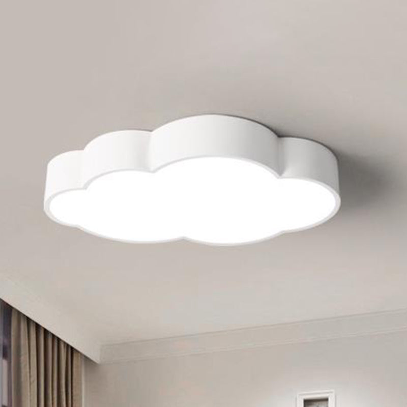 Acrylic Cloud Shade Flush Light Minimalist LED Flush Ceiling Light Fixture for Nursery