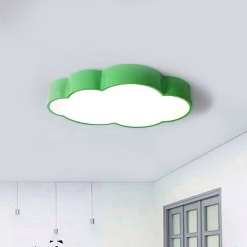 Acrylic Cloud Shade Flush Light Minimalist LED Flush Ceiling Light Fixture for Nursery