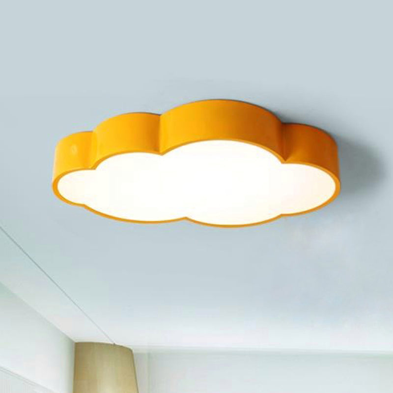 Acrylic Cloud Shade Flush Light Minimalist LED Flush Ceiling Light Fixture for Nursery