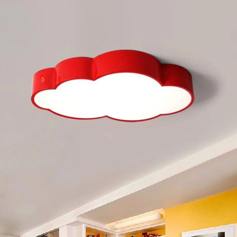 Acrylic Cloud Shade Flush Light Minimalist LED Flush Ceiling Light Fixture for Nursery