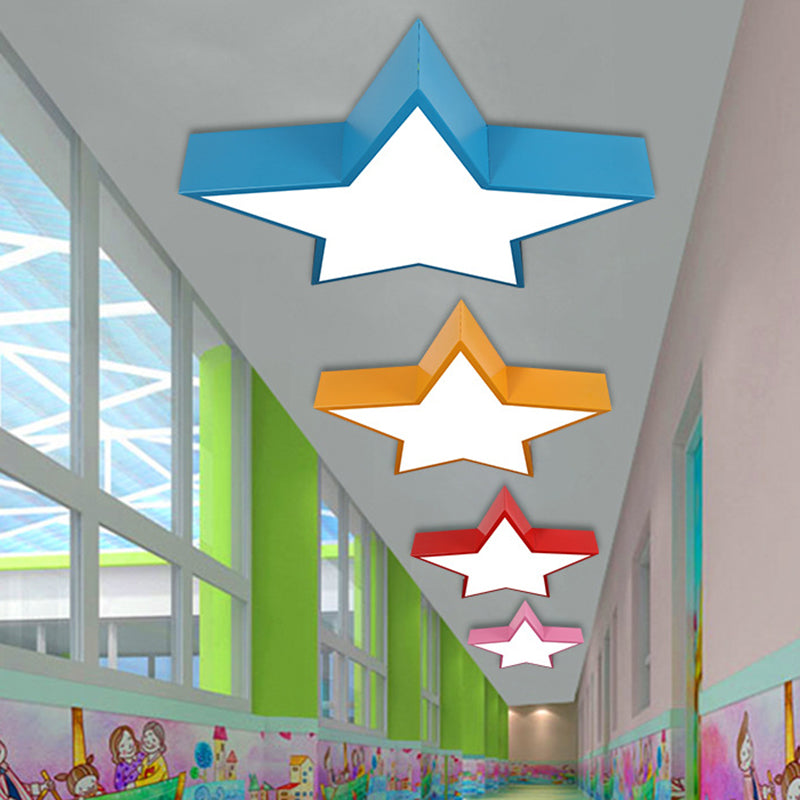 Metallic Star Flush Light Minimalistische LED-plafondlamp met acrylkap voor kinderkamer