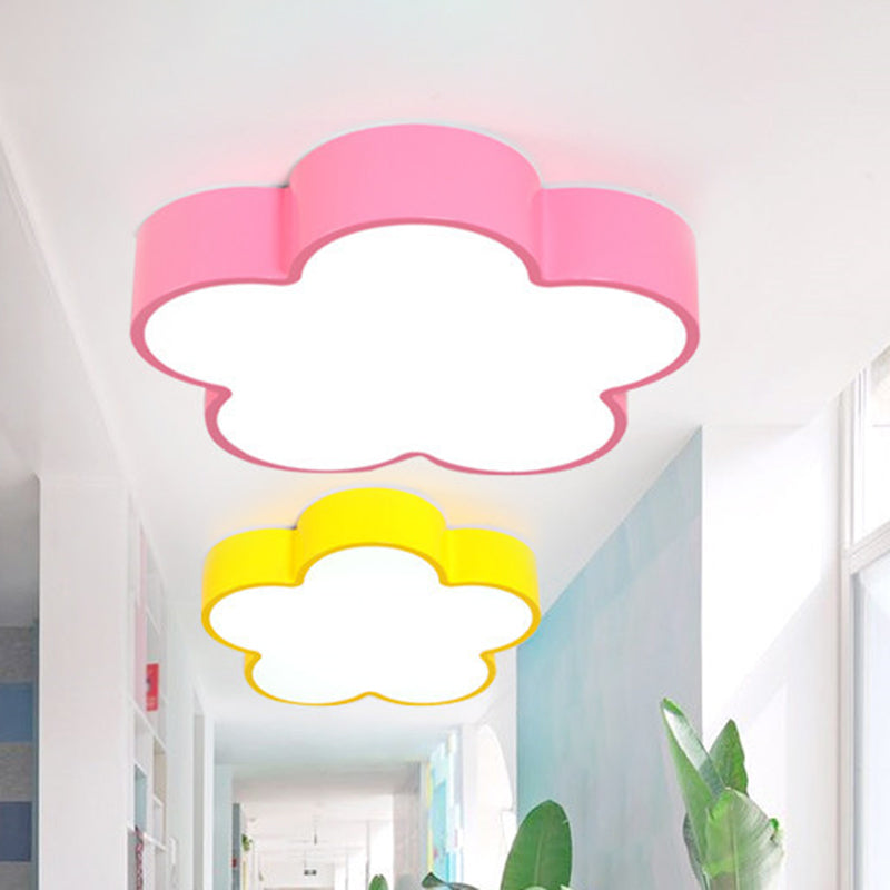 Bloemvormige inbouwverlichting Cartoon metallic kinderkamer LED inbouwarmatuur