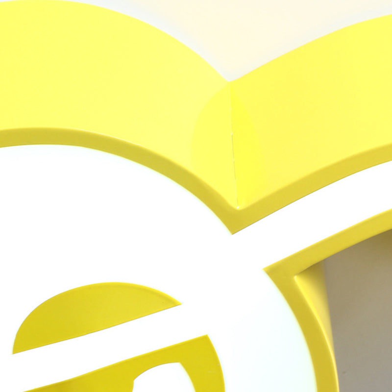 Note de musique Maternelle Flush Ceiling Light Acrylic Cartoon LED Flush Mount Lighting Fixture