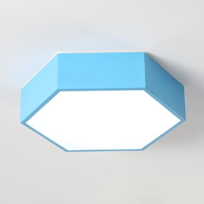 Hexagon Shaped LED Flush Mount Verlichting Minimalistische Acryl Nursery Plafond Light Flush Mount
