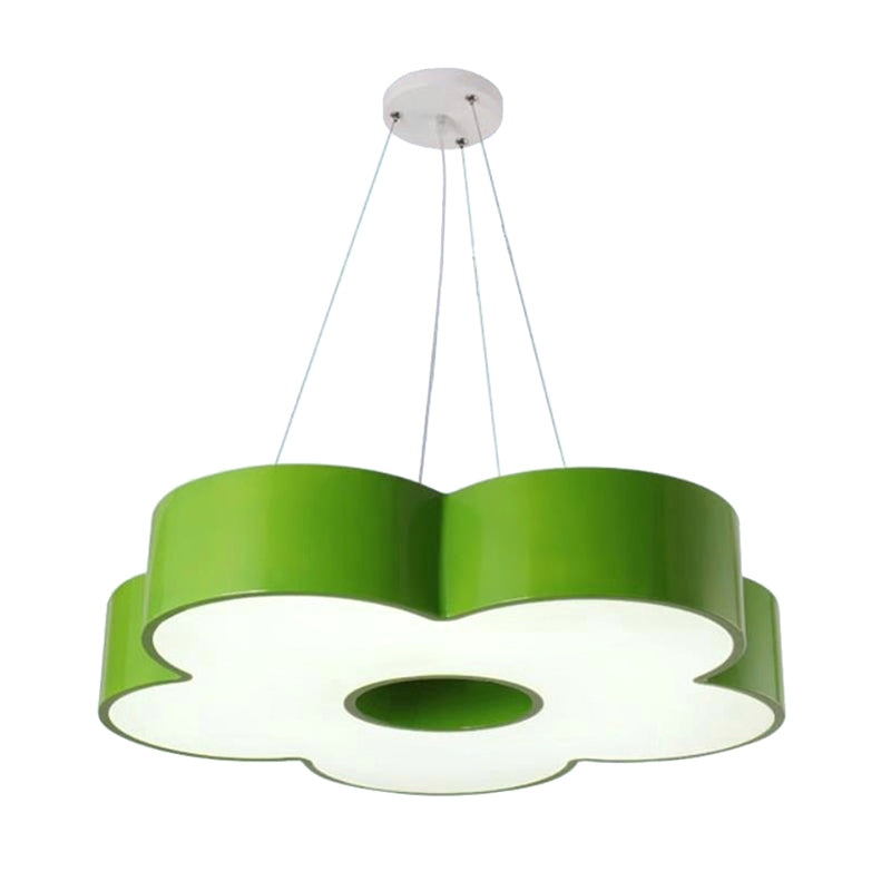 Acrylic Floral Chandelier Pendant Light Kids Style LED Hanging Light for Kindergarten