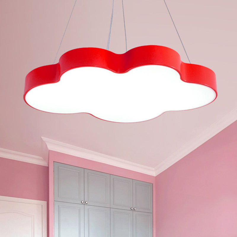 Cloud Shade Nursery Chandelier Lighting Acrylic Minimalist LED Pendant Light Fixture
