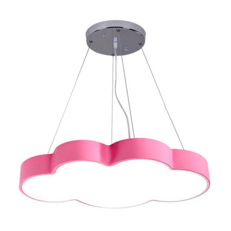 Cloud Shade Nursery Chandelier Lighting Acrylic Minimalist LED Pendant Light Fixture