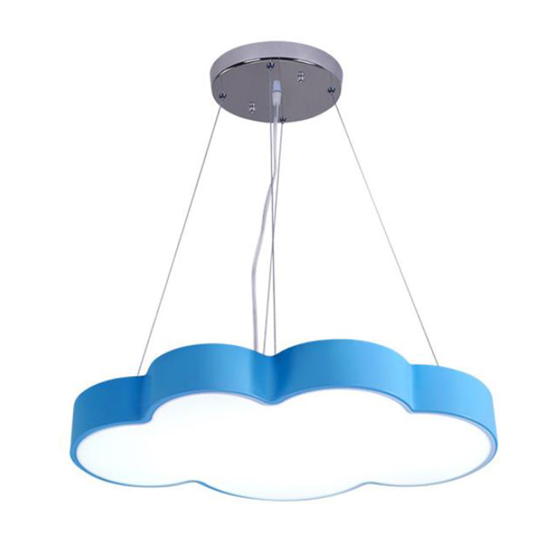 Cloud Shade Nursery Chandelier Lighting Acrylic Minimalist LED Pendant Light Fixture