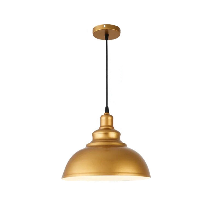 Single Ceiling Light Industrial Dome Shade Iron Hanging Pendant Light for Restaurant