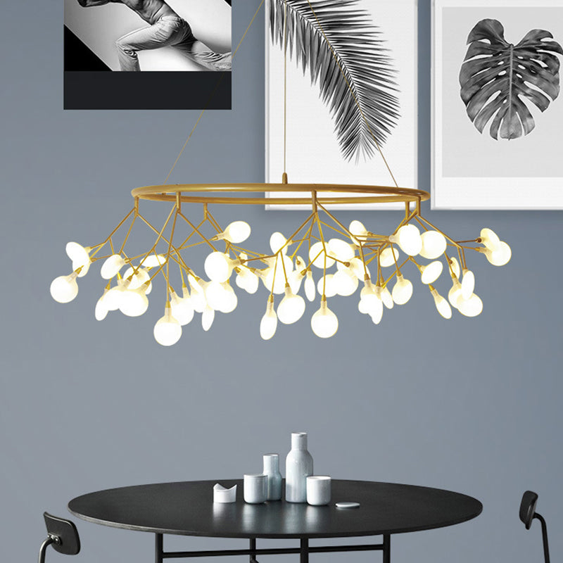 Firefly Shade lampadario a pendente a sospensione Light Nordic Living Room LED Luce in oro in oro