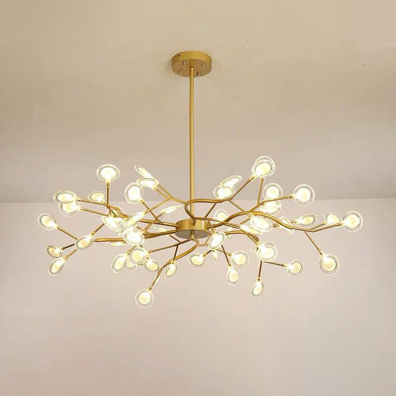 Simplicity Branched Firefly Chandelier Light Acrylic Living Room LED Pendant Light Fixture
