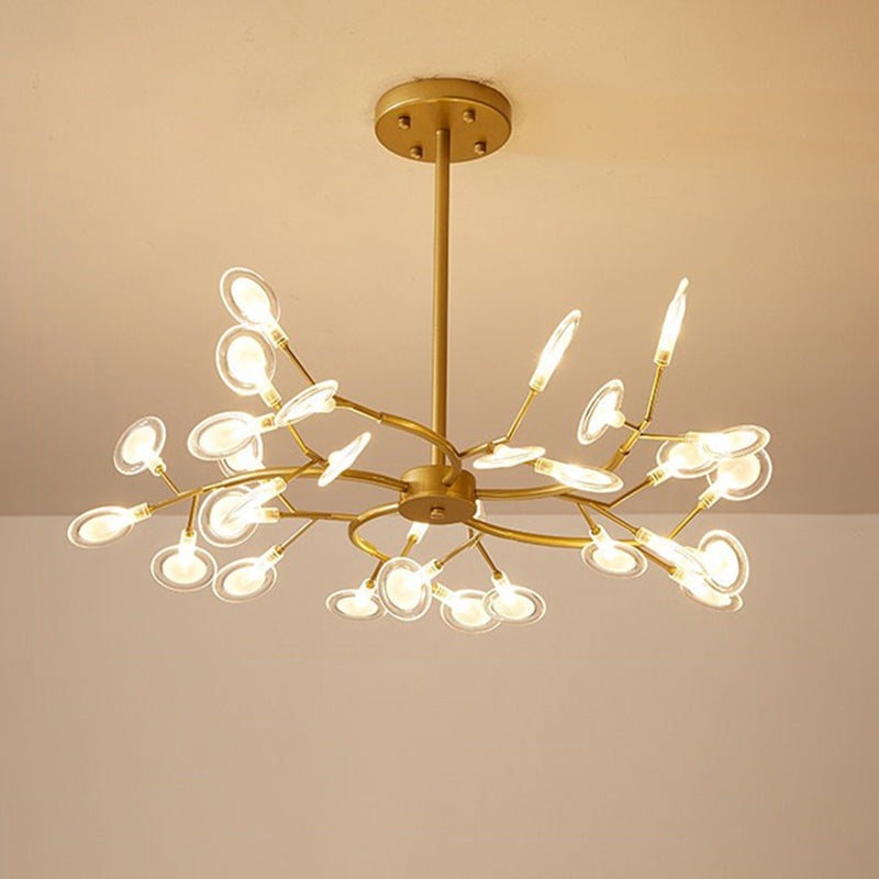 Simplicity Branched Firefly Chandelier Light Acrylic Living Room LED Pendant Light Fixture