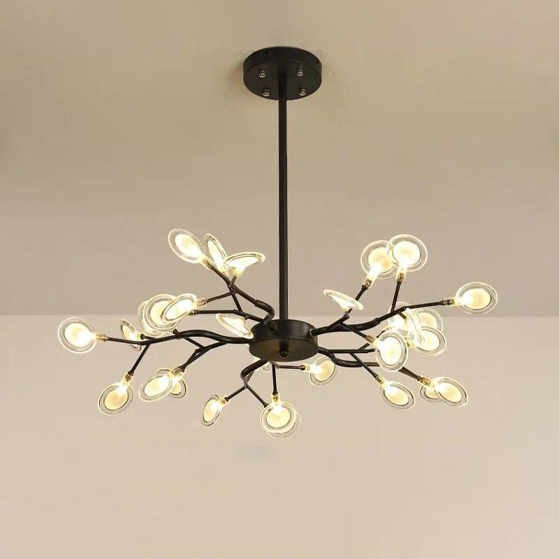 Simplicity Branched Firefly Chandelier Light Acrylic Living Room LED Pendant Light Fixture