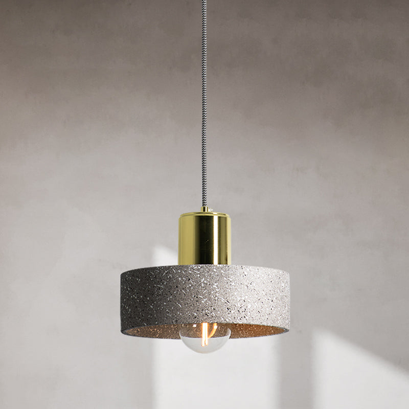 Cement Geometrisch plafondlicht Noordse stijl 1-licht hangende lamp voor restaurant