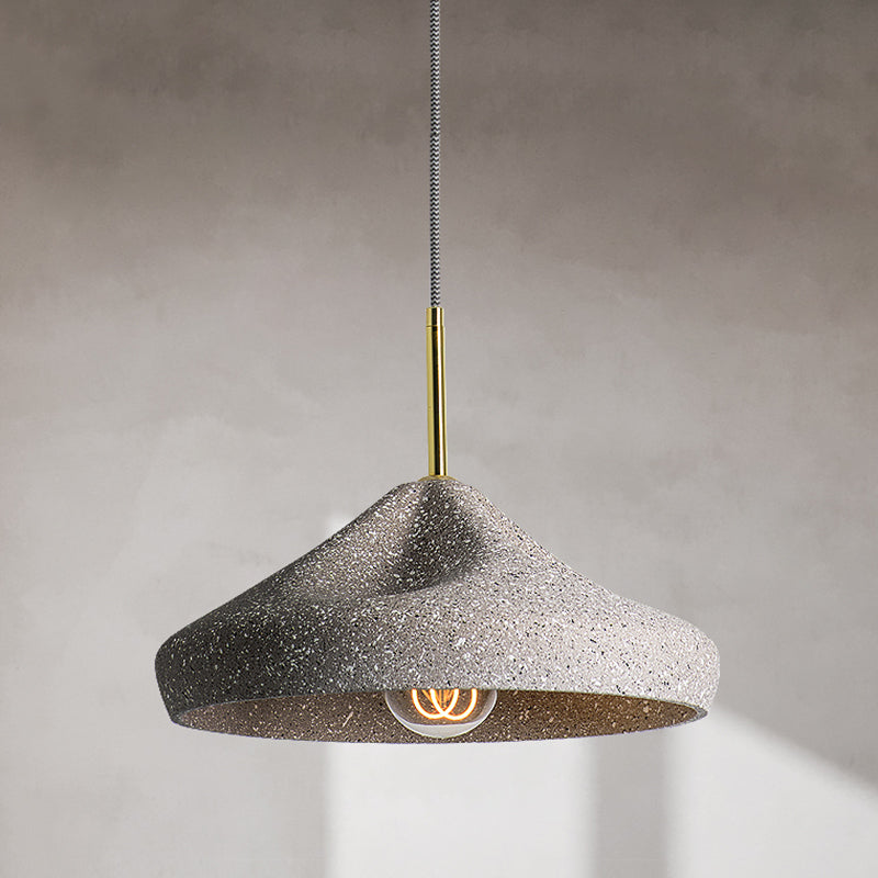 Cement Geometrisch plafondlicht Noordse stijl 1-licht hangende lamp voor restaurant