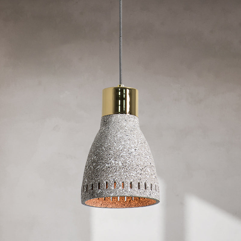 Cement Geometrisch plafondlicht Noordse stijl 1-licht hangende lamp voor restaurant