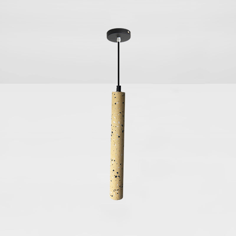 Lampada sospesa da tonalità geometrica in resina Lampada moderna 1 illuminazione a soffitto in lampadina per camera da letto