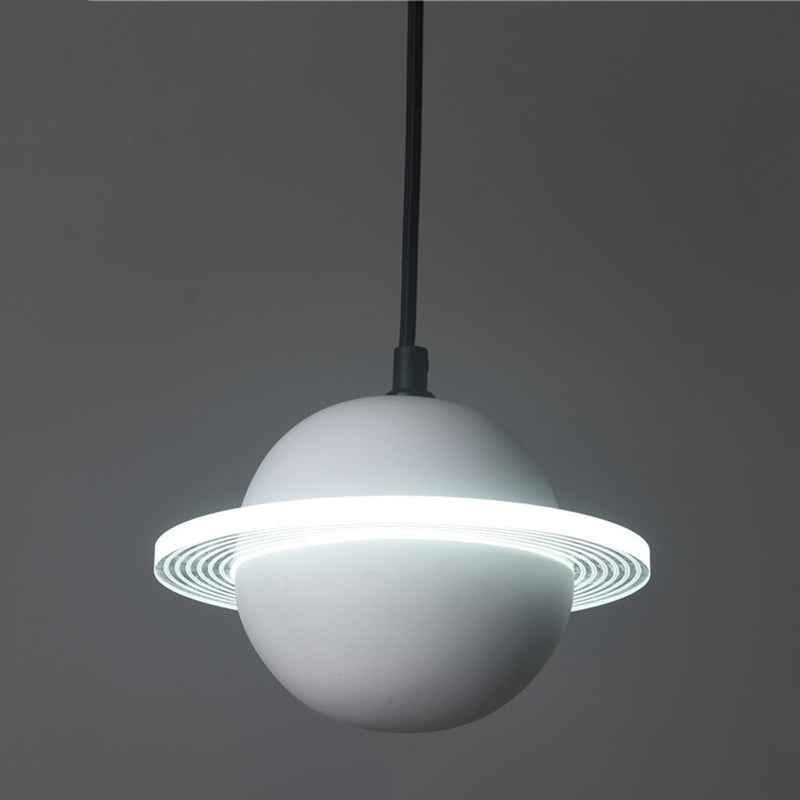 Planet-vormige LED hangende lamp cement cement single-bulp slaapkamer hanglampverlichting armatuur