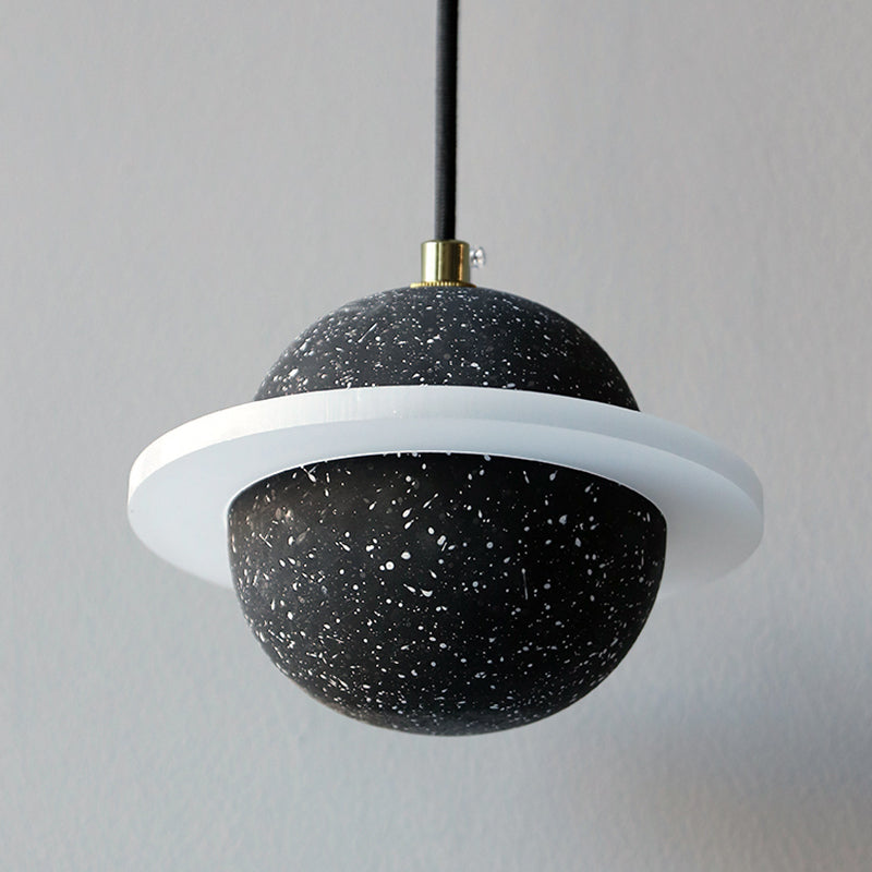 Planet-vormige LED hangende lamp cement cement single-bulp slaapkamer hanglampverlichting armatuur