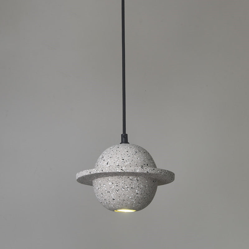 Planet-vormige LED hangende lamp cement cement single-bulp slaapkamer hanglampverlichting armatuur