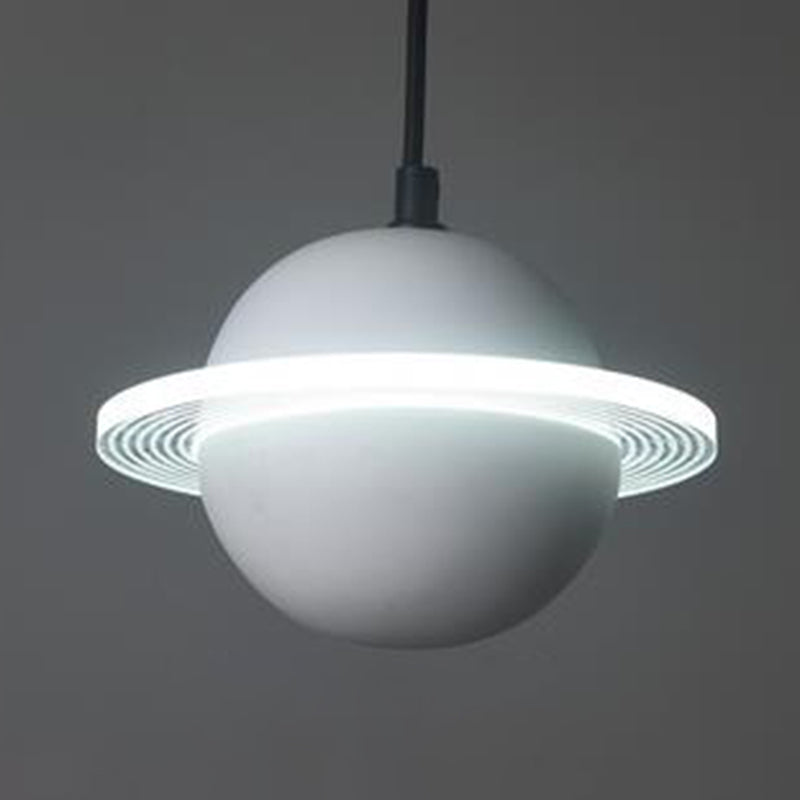 Planet-vormige LED hangende lamp cement cement single-bulp slaapkamer hanglampverlichting armatuur