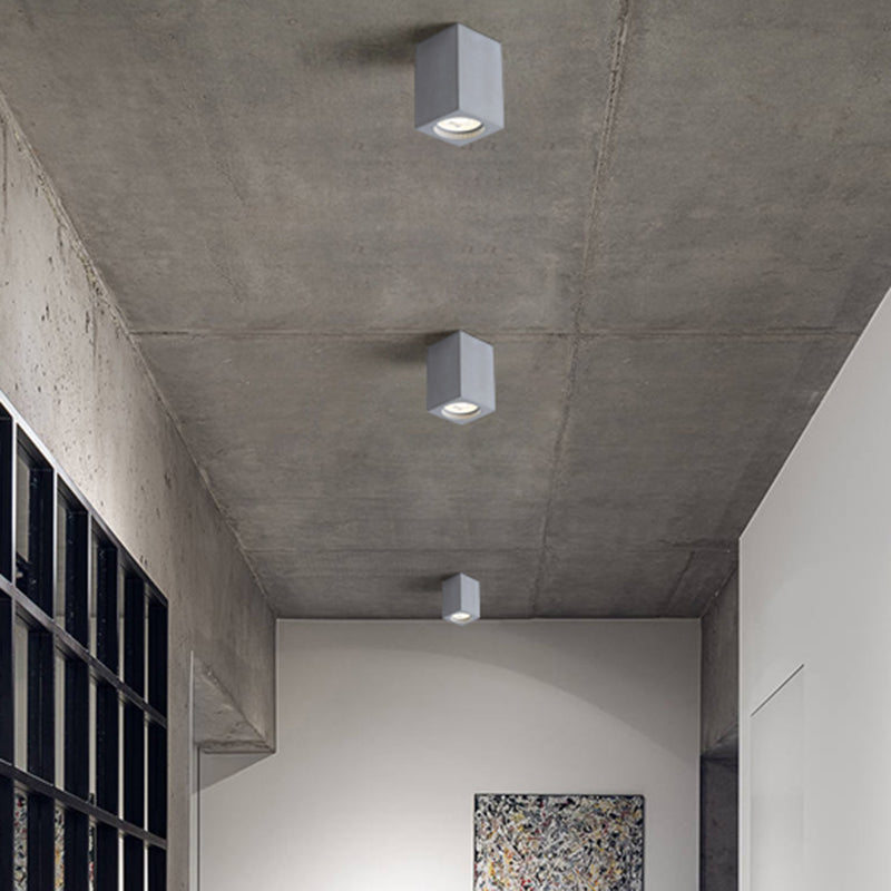 Simplicité rectangulaire LED encastré éclairage ciment chambre encastré plafonnier