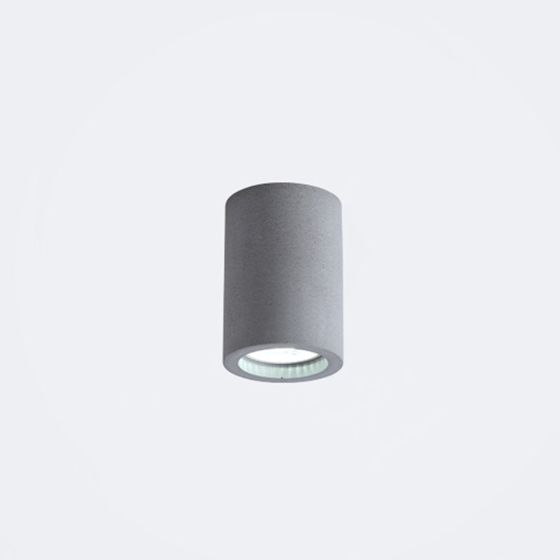 Cilindergang Inbouwplafondlamp Cement Minimalistische LED-inbouwverlichtingsarmatuur
