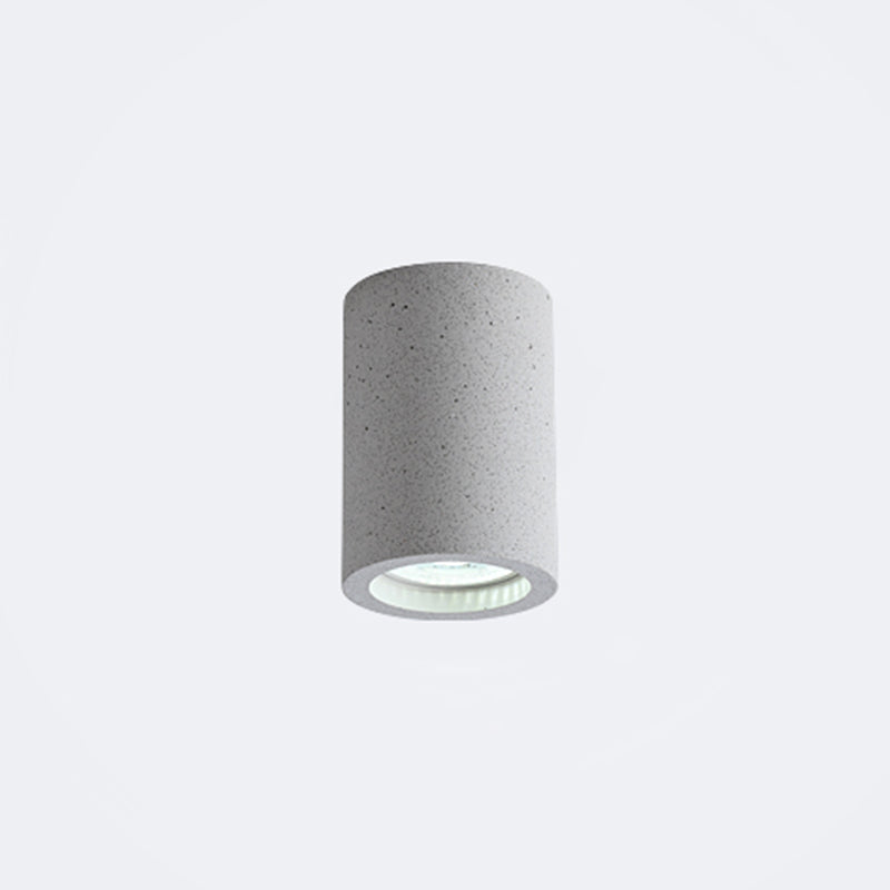 Cilindergang Inbouwplafondlamp Cement Minimalistische LED-inbouwverlichtingsarmatuur