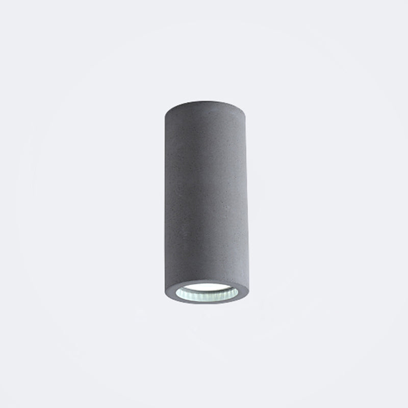 Cilindergang Inbouwplafondlamp Cement Minimalistische LED-inbouwverlichtingsarmatuur