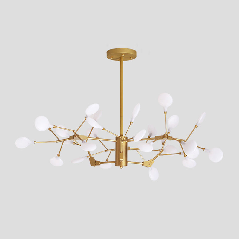 Branched Firefly Acrylic LED Ceiling Lighting Postmodern White Chandelier Light Fixture