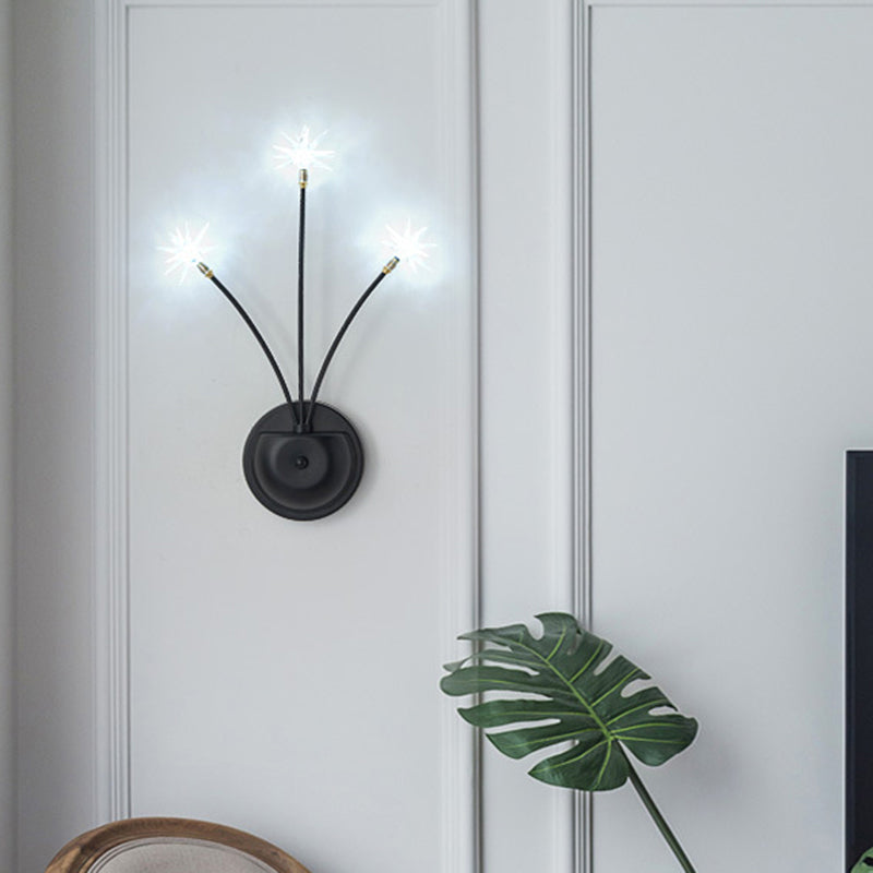 Shaded Living Room LED Wall Mounted Light Glass Nordic Simplicity Wall Lighting Fixture