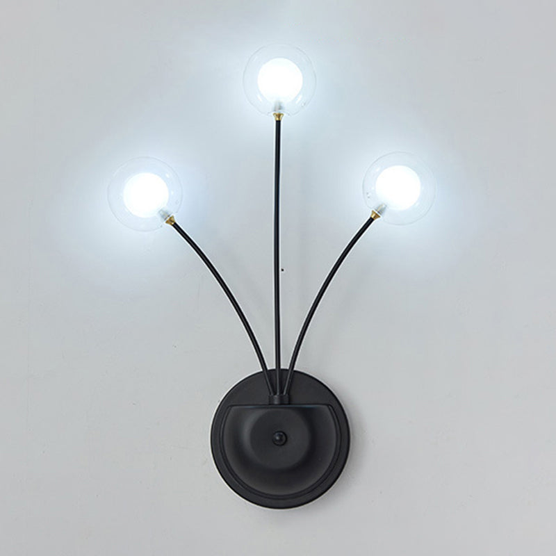 Shaded Living Room LED Wall Mounted Light Glass Nordic Simplicity Wall Lighting Fixture