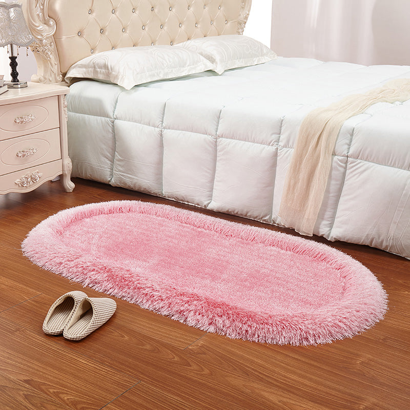 Ontspannende massief kleuren Tapijt Multi -kleuren Fluffy binnen Tapijt Huisdiervriendelijk wasbaar tapijt voor slaapkamer