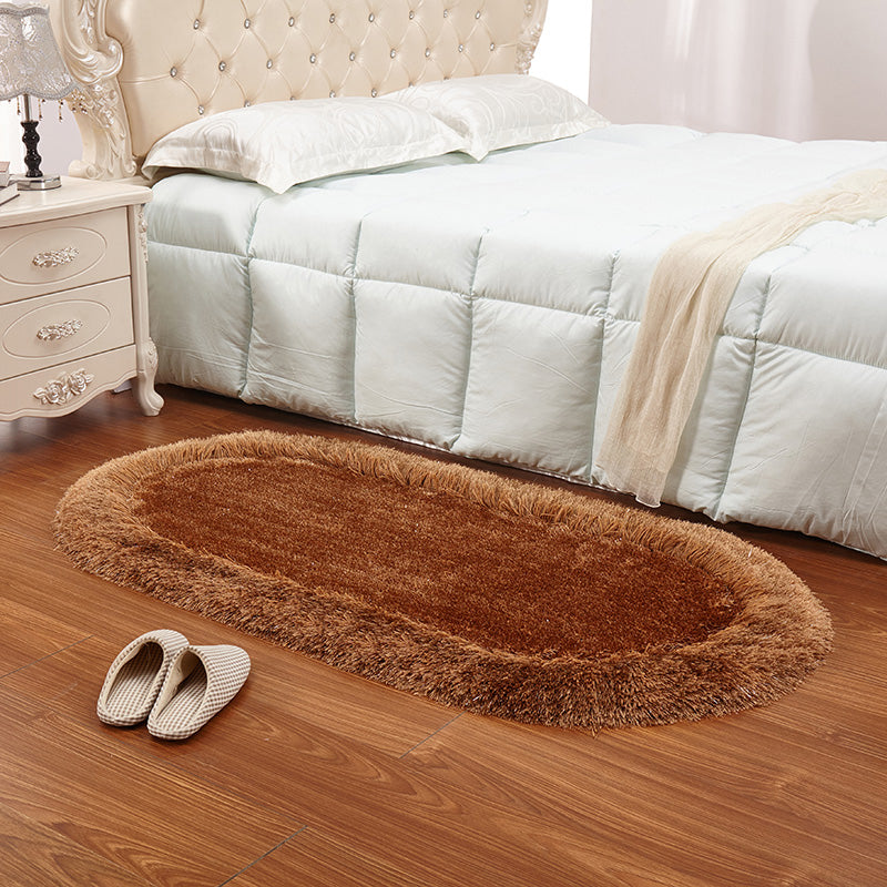 Ontspannende massief kleuren Tapijt Multi -kleuren Fluffy binnen Tapijt Huisdiervriendelijk wasbaar tapijt voor slaapkamer