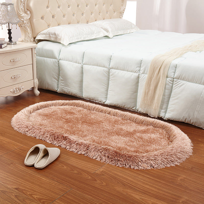 Ontspannende massief kleuren Tapijt Multi -kleuren Fluffy binnen Tapijt Huisdiervriendelijk wasbaar tapijt voor slaapkamer