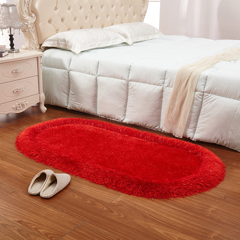 Ontspannende massief kleuren Tapijt Multi -kleuren Fluffy binnen Tapijt Huisdiervriendelijk wasbaar tapijt voor slaapkamer