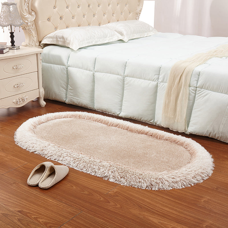 Ontspannende massief kleuren Tapijt Multi -kleuren Fluffy binnen Tapijt Huisdiervriendelijk wasbaar tapijt voor slaapkamer