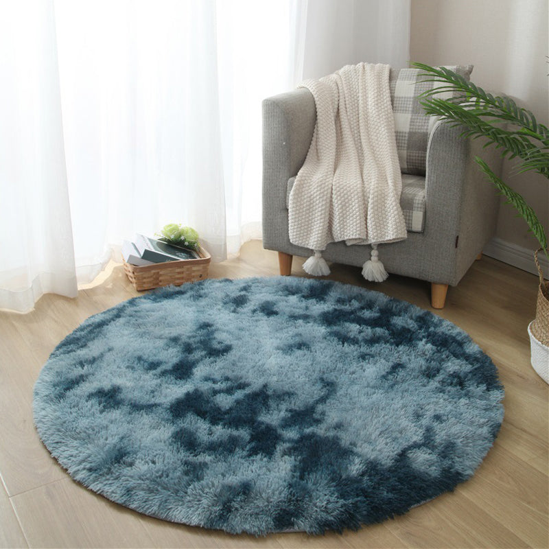 Calming Tie Dye Printed Rug Multi Color Fluffy Rug Easy Care Anti-Slip Backing Area Carpet
