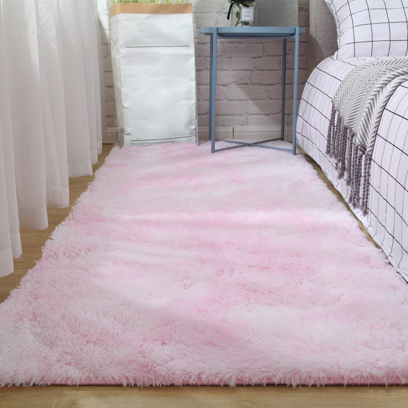 Mehrfarbiger, mit Batikmuster bedruckter Teppich im Shag-Stil, moderner Teppich, rutschfester, maschinenwaschbarer Teppich zur Dekoration