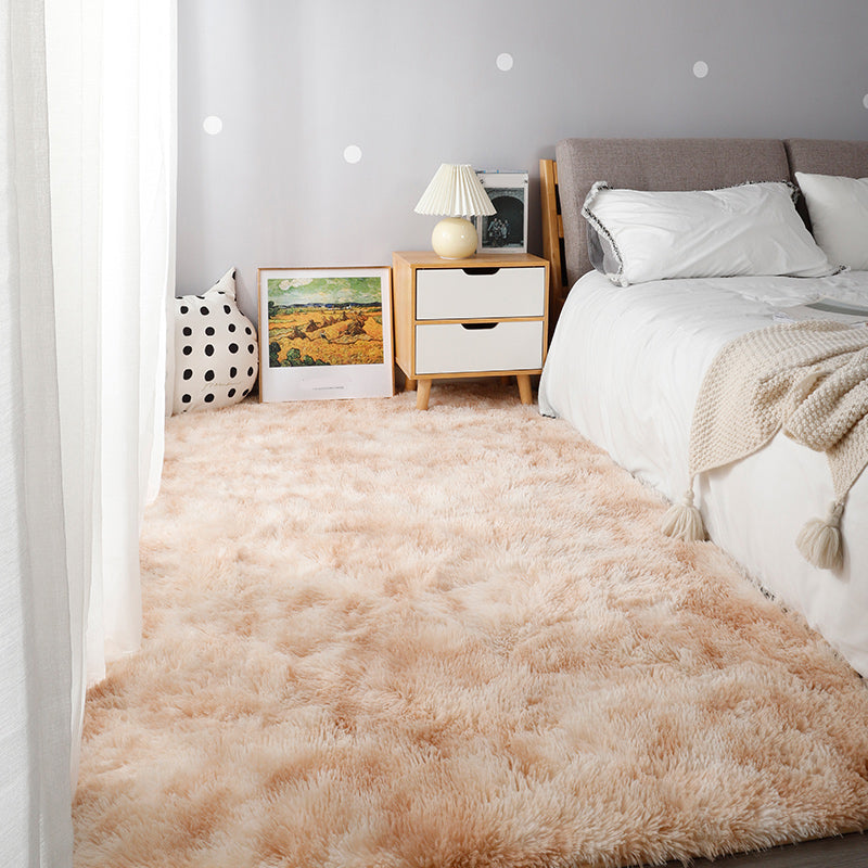 Entspannende Schlafzimmer Teppich mehrfarbig Krawattengedruckte Fläche Teppich Faux Pel