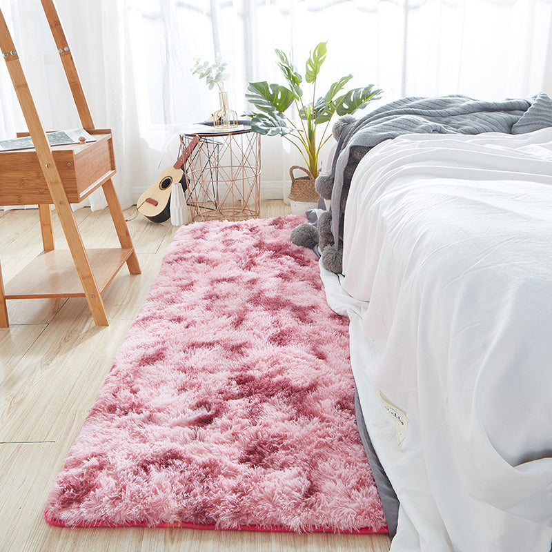 Casual Multi Color Relaxing Rug Fluffy Tie Dye Printed Carpet Anti-Slip Backing Machine Washable Rug for Room