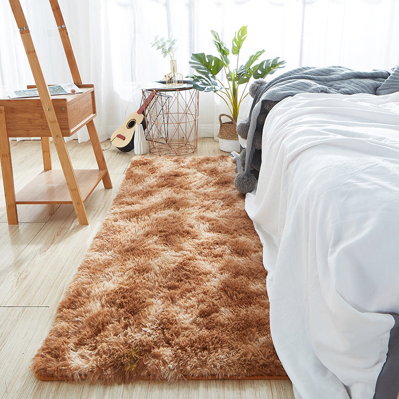Casual Multi Color Relaxing Rug Fluffy Tie Dye Printed Carpet Anti-Slip Backing Machine Washable Rug for Room