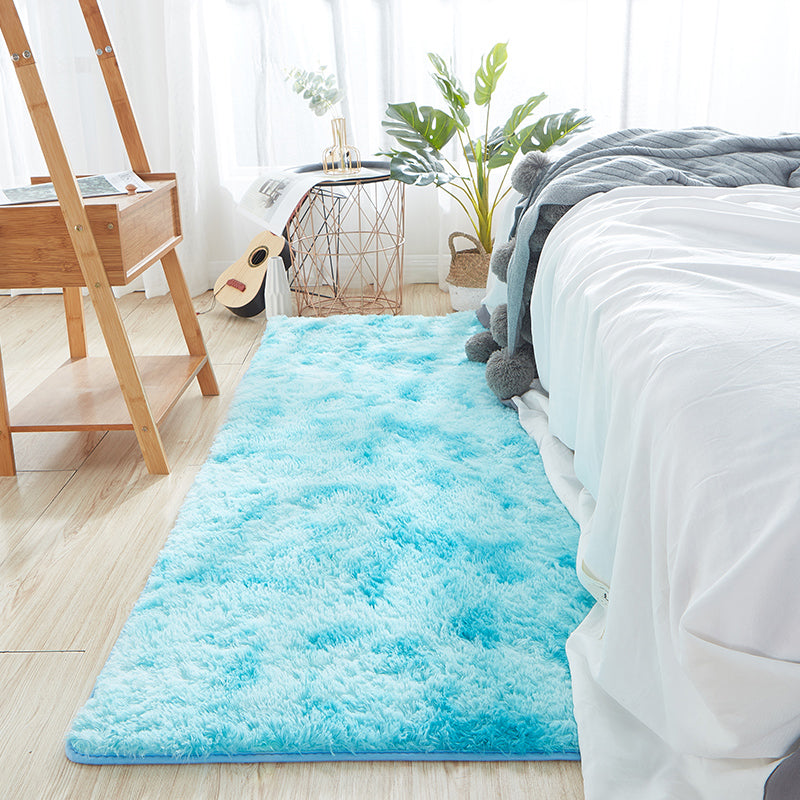 Casual Multi Color Relaxing Rug Fluffy Tie Dye Printed Carpet Anti-Slip Backing Machine Washable Rug for Room