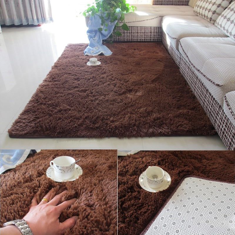 Multi gekleurd modern tapijt Shag vaste kleur tapijt Petvriendelijk niet-slip gebied Rug voor woningdecoratie