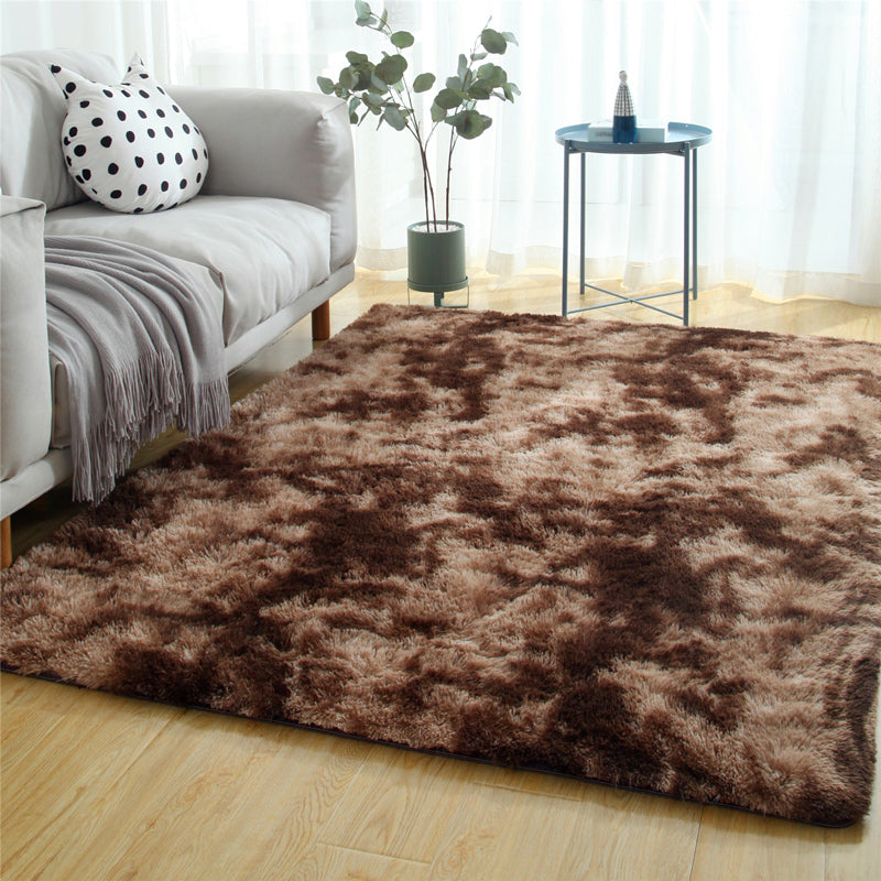Minimalistischer Rug Multi-Farb-Kunstfell-Innenteppichmaschine Waschbarer Anti-Schlupf-Teppich für Wohnzimmer