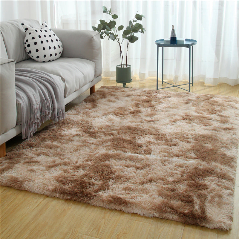 Minimalistischer Rug Multi-Farb-Kunstfell-Innenteppichmaschine Waschbarer Anti-Schlupf-Teppich für Wohnzimmer