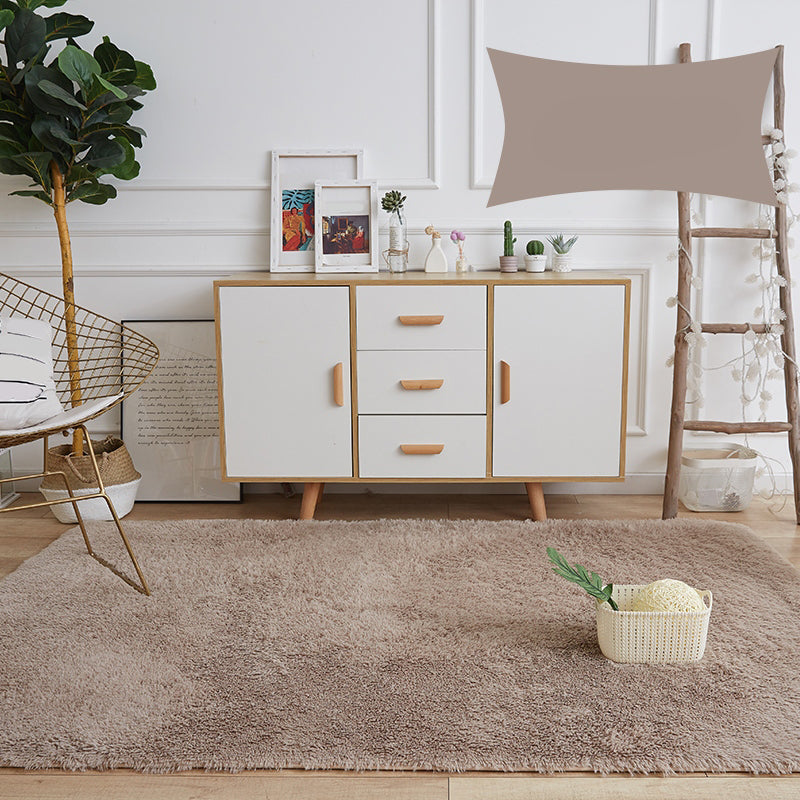 Comfort Decoratietapijt Meerkleurig effen tapijt Antislip achterkant Wasbaar binnentapijt