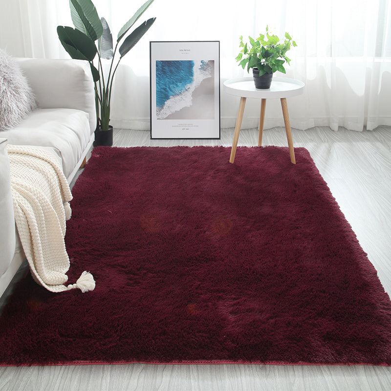 Meerkleurig decoratietapijt Scandinavisch effen binnentapijt Namaakbont Antislip achterkant Wasbaar tapijt